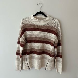 Brown Striped Pullover
